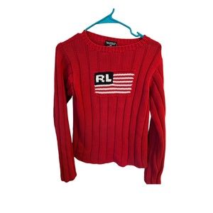 Vintage Ralph Lauren Flag Sweater
